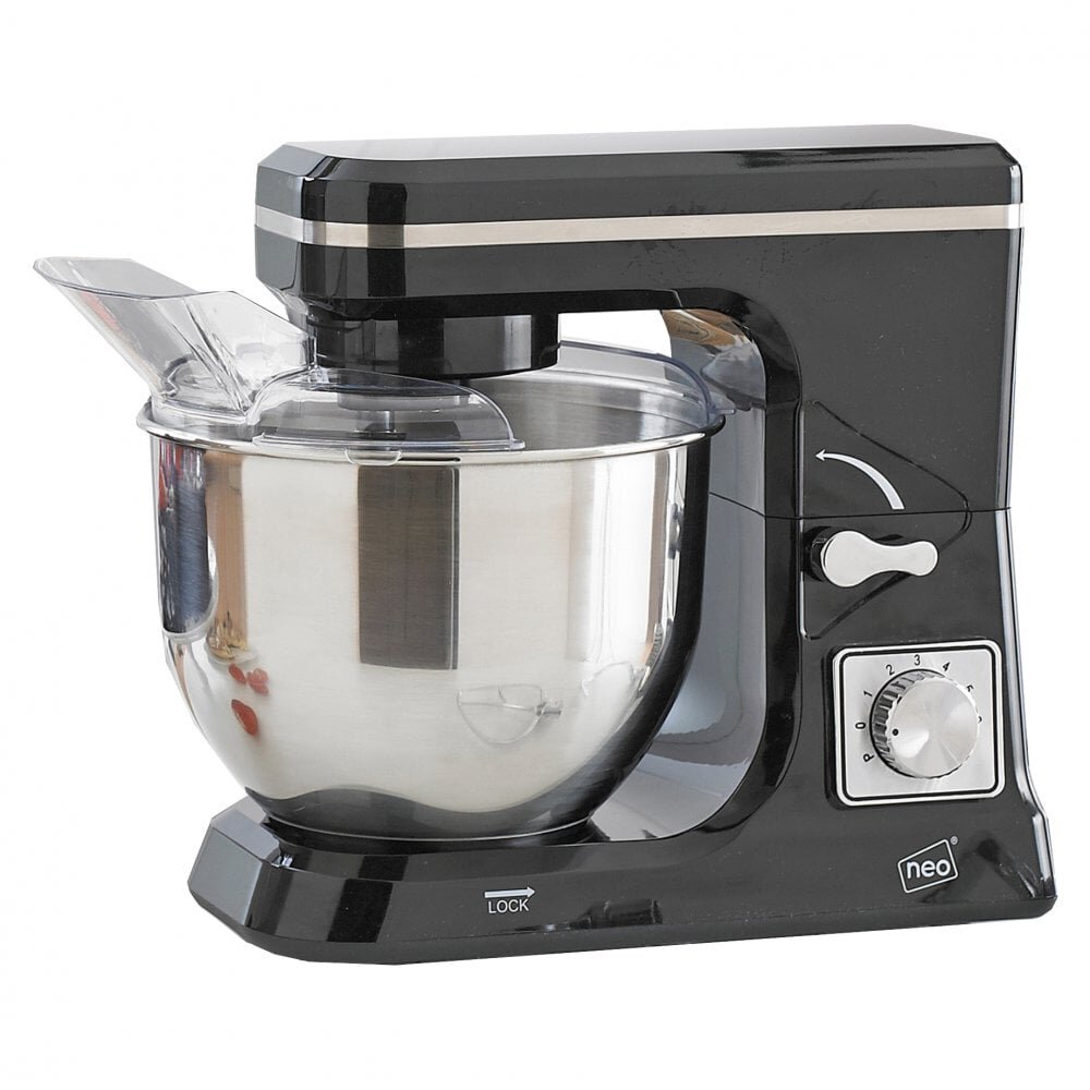 Black 5L 6 Speed 800W Electric Stand Mixer